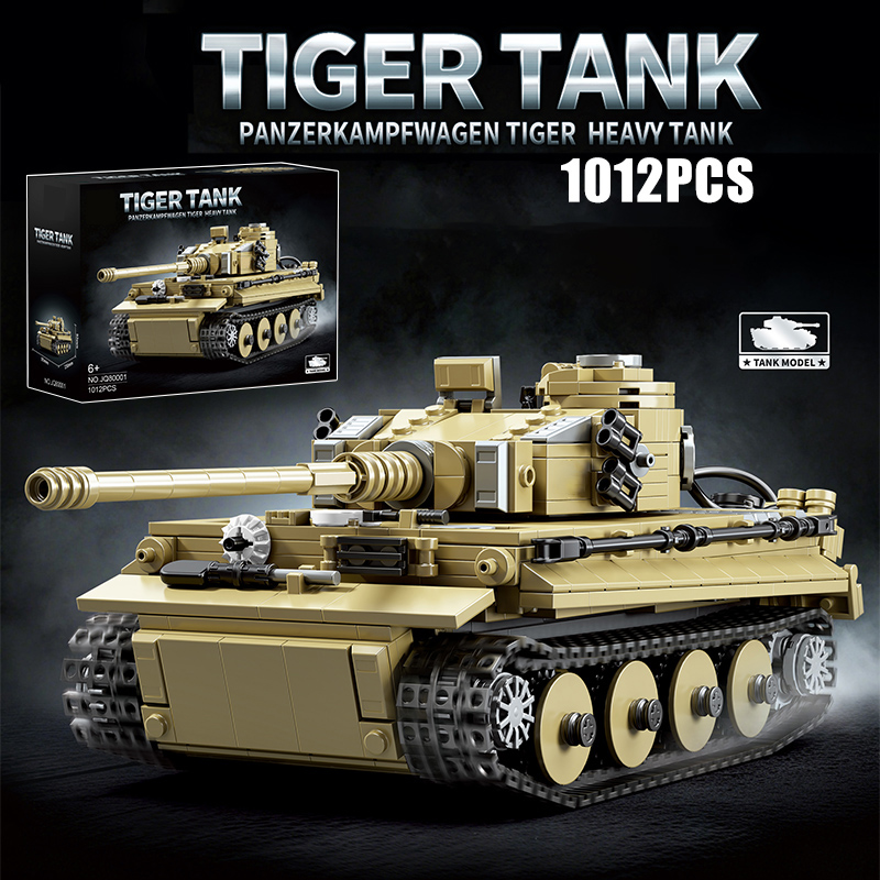 Lego Compatible Military Tank - Askeri 1000 Adet Almanya Kaplan Ağır