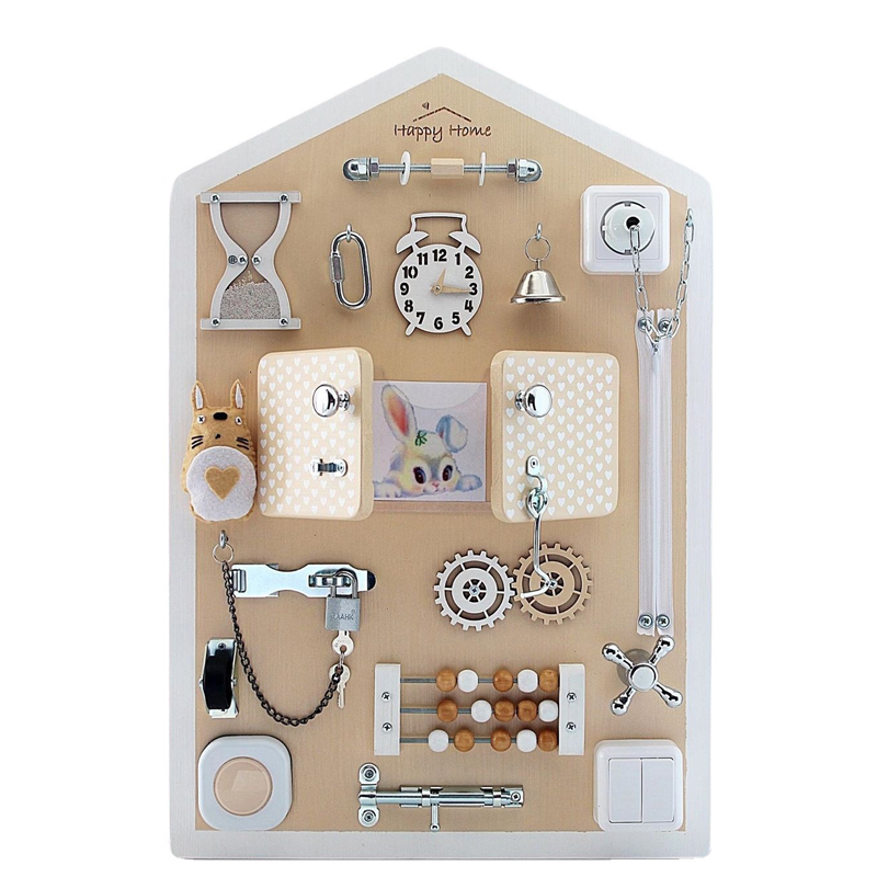 Montessori Ahşap Oyuncaklar Ak - Montessori Wooden Busy Board Toddler incelemesi ve fiyatı